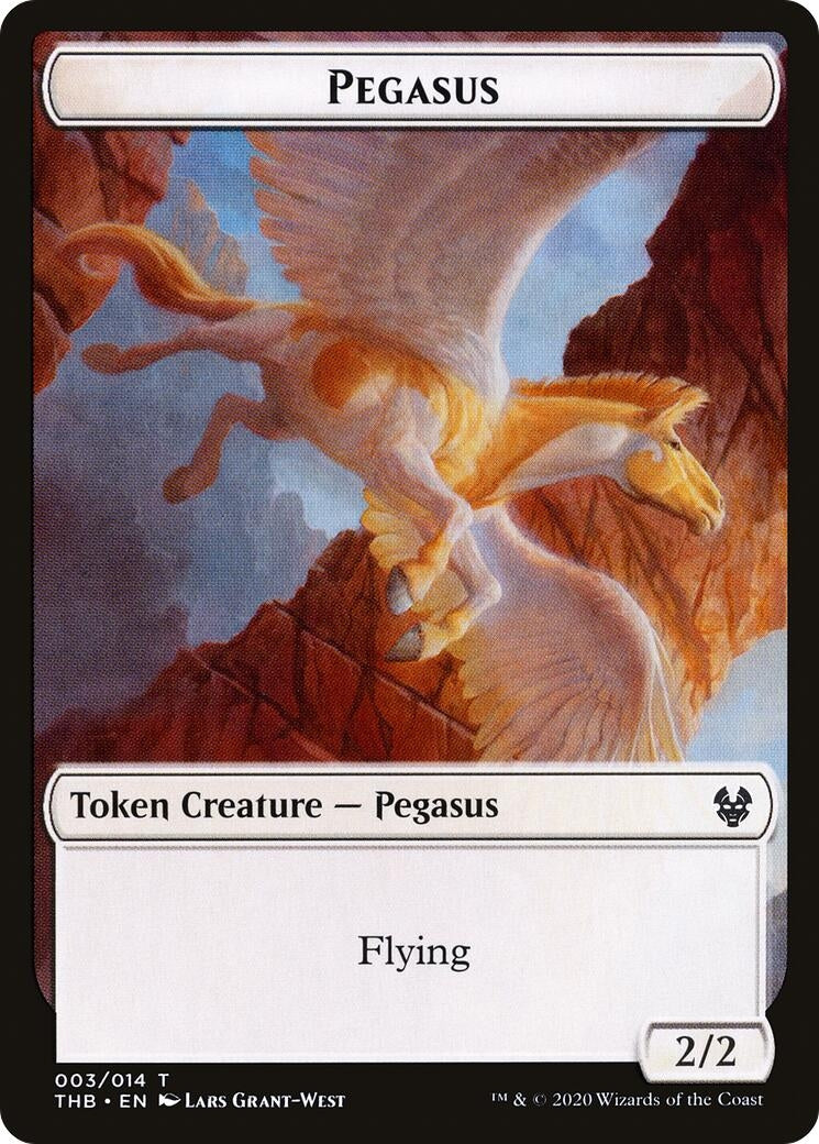 Image for Pegasus Token (Theros Beyond Death) (3) - Magic: The Gathering