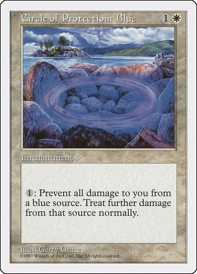 Image for Circle of Protection: Blue (Fifth Edition) - Magic: The Gathering