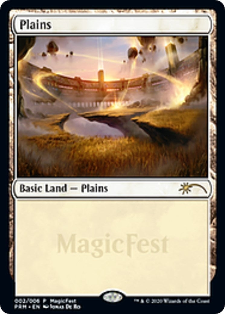 Image for Plains (2020) (MagicFest Cards) (2) - Magic: The Gathering