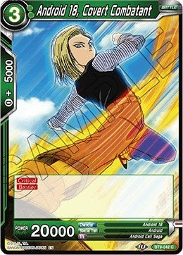 Image for Android 18, Covert Combatant (Universal Onslaught) (BT9-042) - Dragon Ball Super: Masters
