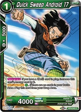 Image for Quick Sweep Android 17 (Universal Onslaught) (BT9-045) - Dragon Ball Super: Masters