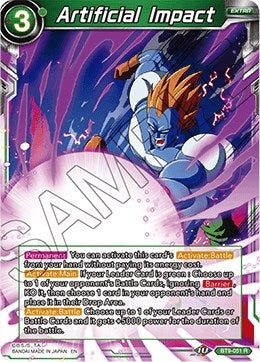 Image for Artificial Impact (Universal Onslaught) (BT9-051) - Dragon Ball Super: Masters