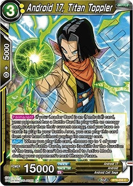 Image for Android 17, Titan Toppler (Universal Onslaught) (BT9-056) - Dragon Ball Super: Masters