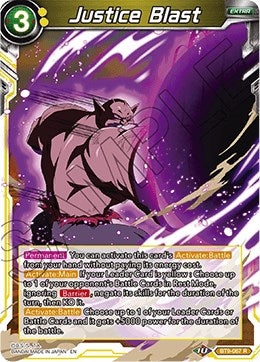 Image for Justice Blast (Universal Onslaught) (BT9-067) - Dragon Ball Super: Masters
