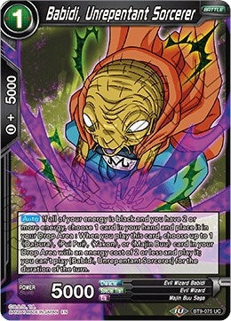 Image for Babidi, Unrepentant Sorcerer (Universal Onslaught) (BT9-075) - Dragon Ball Super: Masters