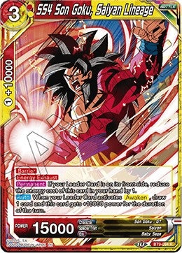 Image for SS4 Son Goku, Saiyan Lineage (Universal Onslaught) (BT9-094) - Dragon Ball Super: Masters