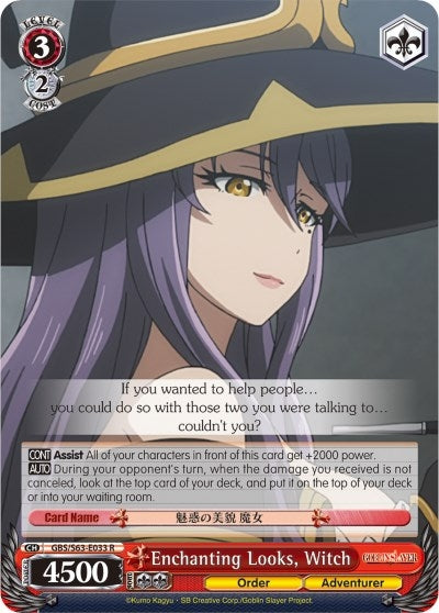 Image for Enchanting Looks, Witch (Goblin Slayer) (GBS/S63-E033 R) - Weiss Schwarz
