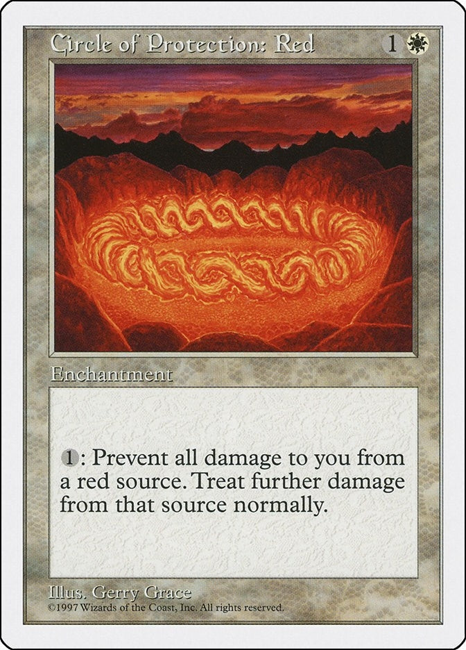 Image for Circle of Protection: Red (Fifth Edition) - Magic: The Gathering