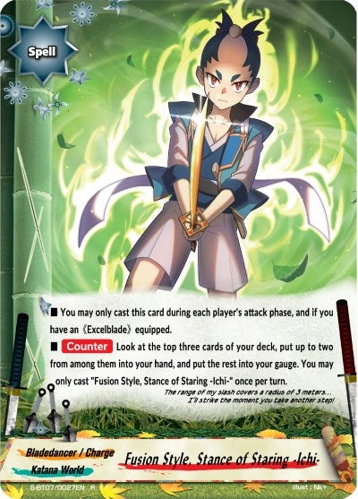 Image for Fusion Style, Stance of Staring -Ichi- (Perfected Time Ruler) (S-BT07/0027EN) - Future Card BuddyFight