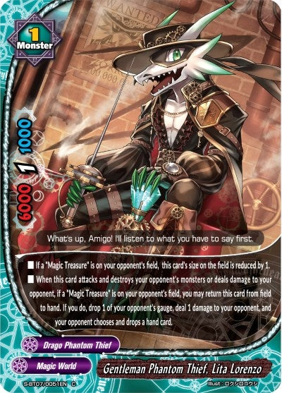Image for Gentleman Phantom Thief, Lita Lorenzo (Perfected Time Ruler) (S-BT07/0051EN) - Future Card BuddyFight