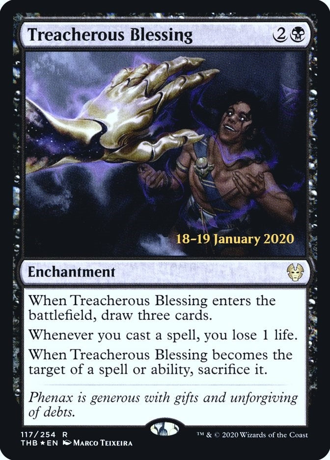 Image for Treacherous Blessing (Prerelease Cards) (117) - Magic: The Gathering