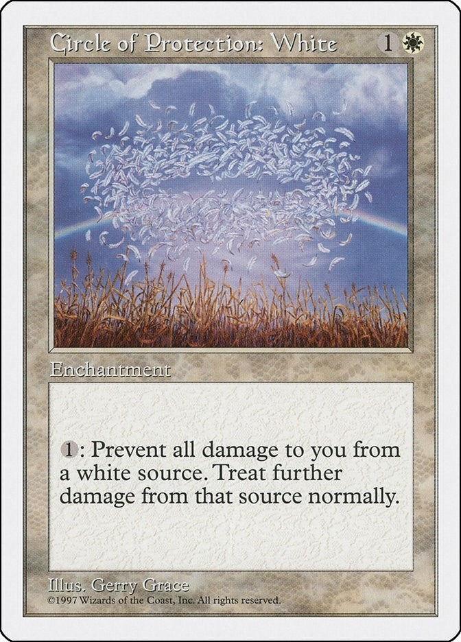 Image for Circle of Protection: White (Fifth Edition) - Magic: The Gathering