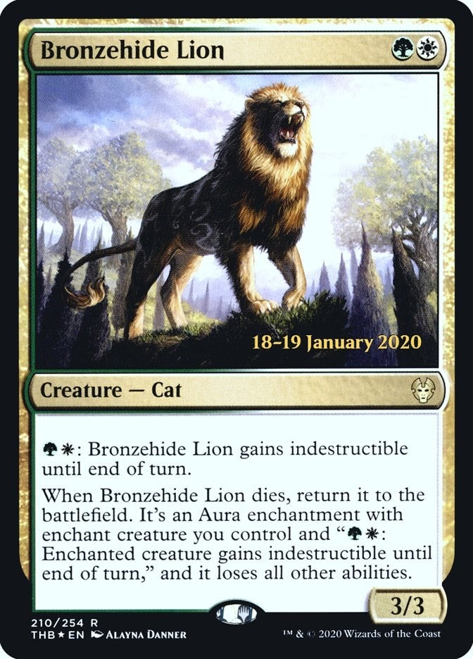 Image for Bronzehide Lion (Prerelease Cards) (210) - Magic: The Gathering
