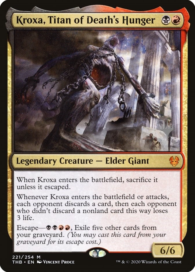 Image for Kroxa, Titan of Death's Hunger (Promo Pack: Theros Beyond Death) (221) - Magic: The Gathering