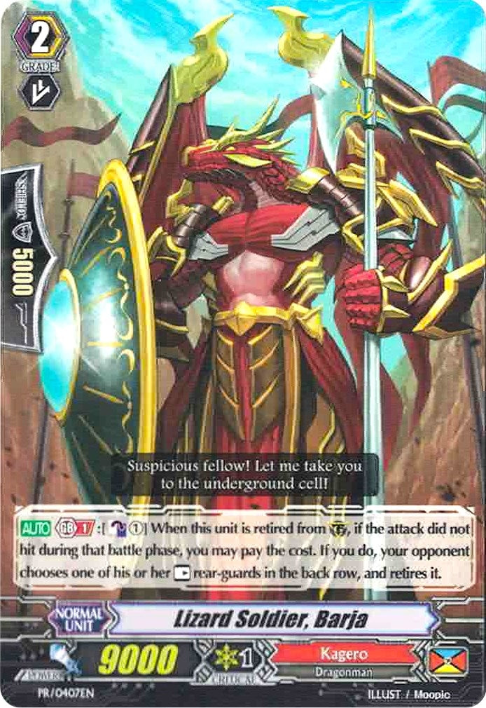 Image for Lizard Soldier, Barja (Promo Cards) (PR/0407EN) - Cardfight Vanguard