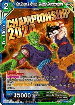 Image for Son Gohan & Piccolo, Reliable Reinforcements (Promotion Cards) (P-208) - Dragon Ball Super: Masters