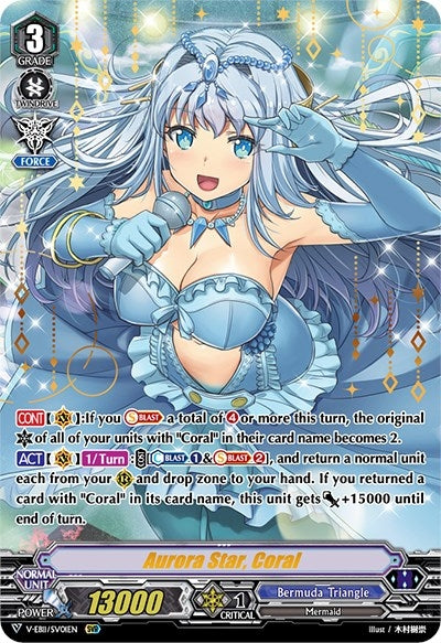 Image for Aurora Star, Coral (SVR) (V-EB11: Crystal Melody) (V-EB11/SV01EN) - Cardfight Vanguard