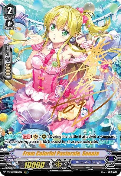 Image for From Colorful Pastorale, Sonata (SSR) (V-EB11: Crystal Melody) (V-EB11/SSR01EN) - Cardfight Vanguard