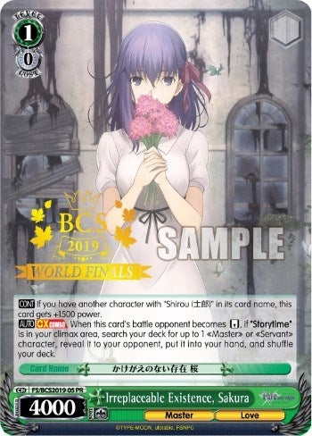 Image for Irreplaceable Existence, Sakura (Bushiroad Event Cards) (FS/BCS2019-05 PR) - Weiss Schwarz