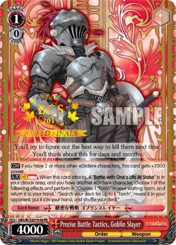 Image for Precise Battle Tactics, Goblin Slayer (Bushiroad Event Cards) (GBS/BCS2019-06 PR) - Weiss Schwarz