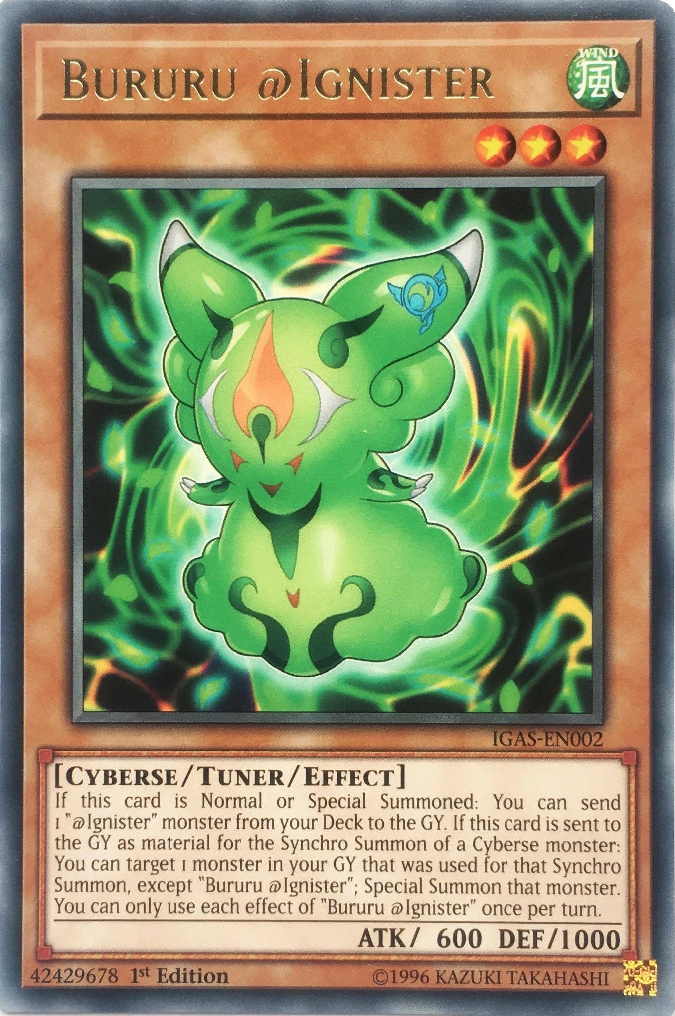 Image for Bururu @Ignister (Ignition Assault) (IGAS-EN002) - YuGiOh