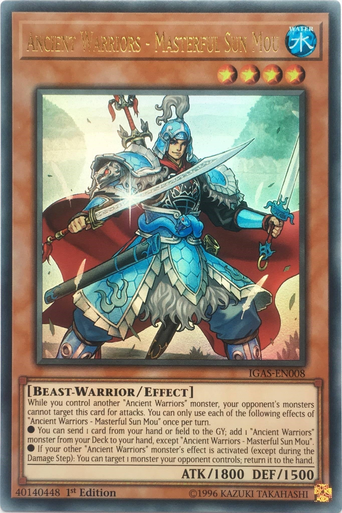 Image for Ancient Warriors - Masterful Sun Mou (Ignition Assault) (IGAS-EN008) - YuGiOh