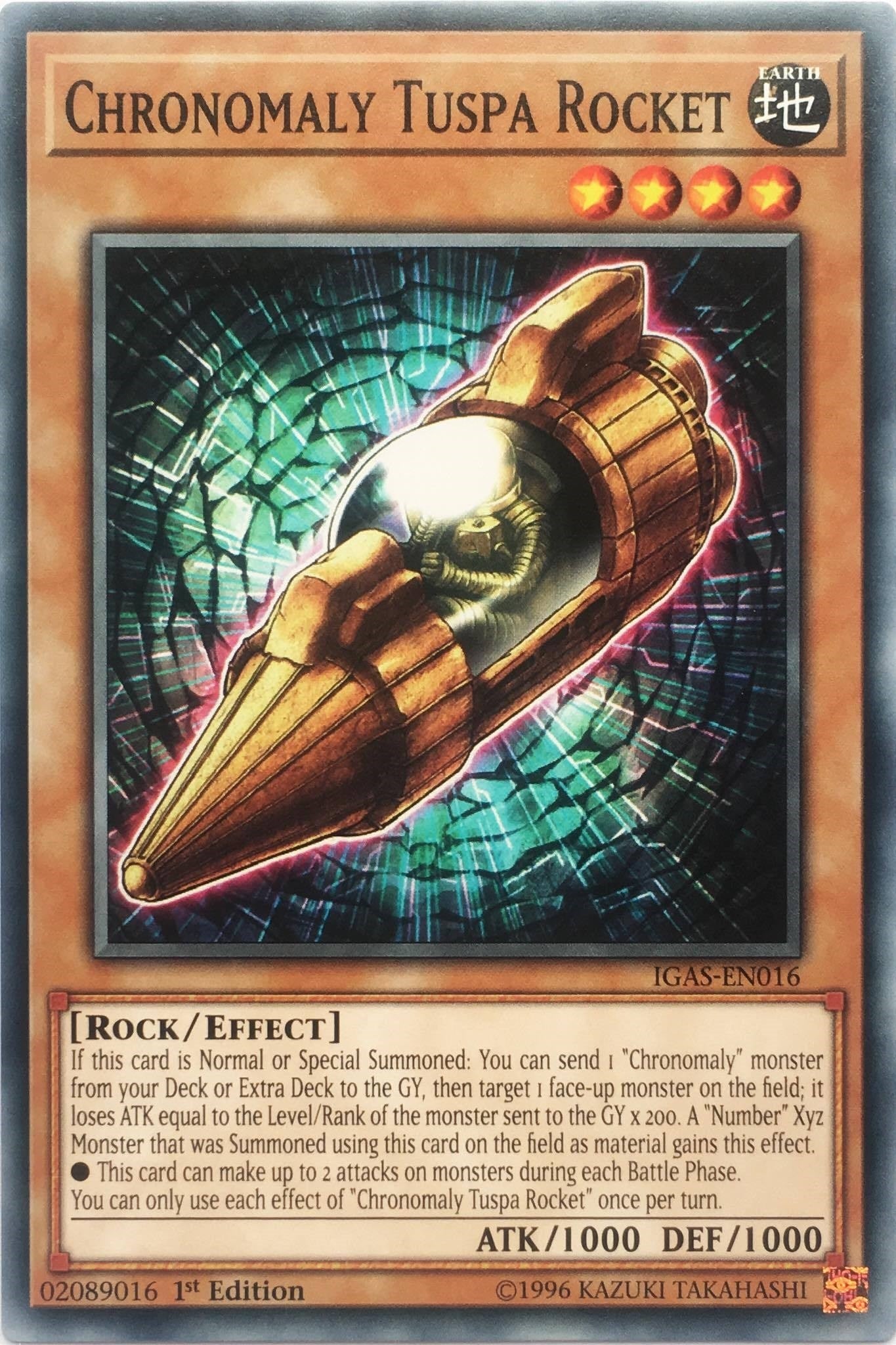 Image for Chronomaly Tuspa Rocket (Ignition Assault) (IGAS-EN016) - YuGiOh