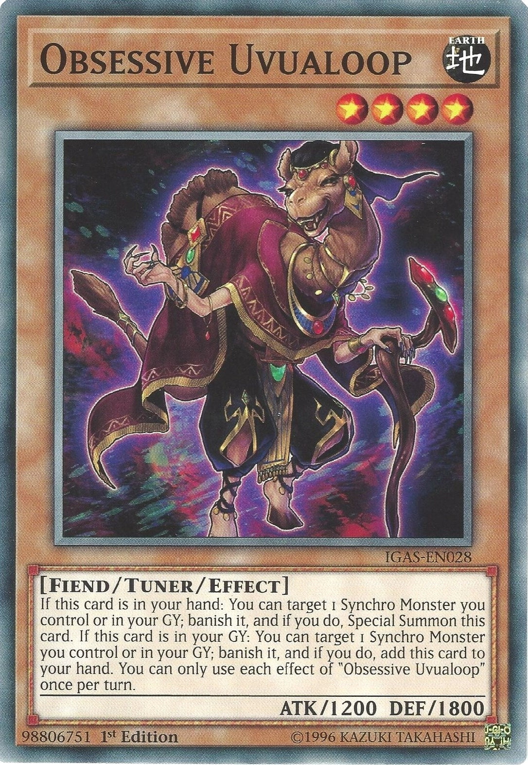 Image for Obsessive Uvualoop (Ignition Assault) (IGAS-EN028) - YuGiOh