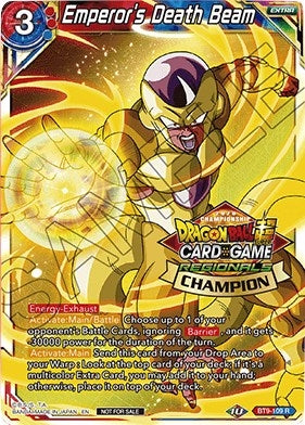 Image for Emperor's Death Beam (Regional Championship 2020) (Tournament Promotion Cards) (BT9-109) - Dragon Ball Super: Masters