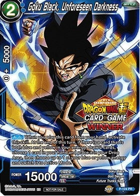 Image for Goku Black, Unforeseen Darkness (Regional Championship 2020) (Tournament Promotion Cards) (P-124) - Dragon Ball Super: Masters