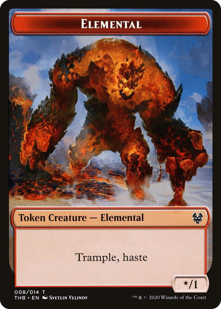 Image for Elemental // Satyr Double-Sided Token (Theros Beyond Death) (8 // 9) - Magic: The Gathering