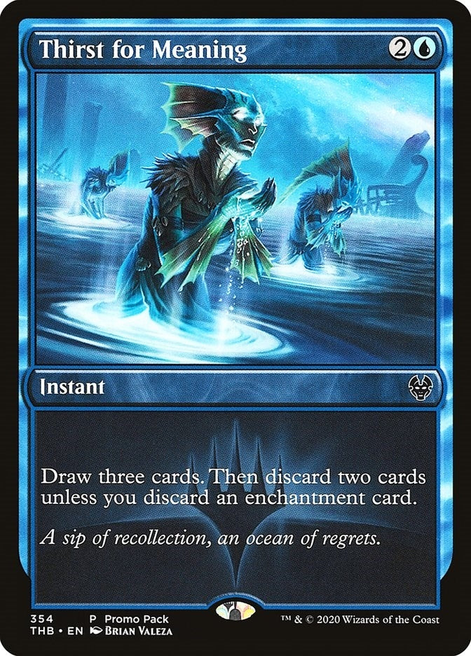 Image for Thirst for Meaning (Promo Pack: Theros Beyond Death) (354) - Magic: The Gathering