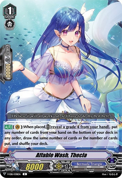 Image for Affable Wash, Thecla (V-EB11: Crystal Melody) (V-EB11/038EN) - Cardfight Vanguard