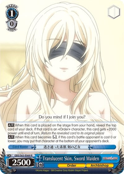 Image for Translucent Skin, Sword Maiden (Goblin Slayer) (GBS/S63-E069 R) - Weiss Schwarz