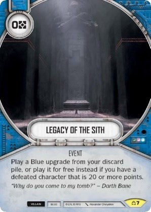 Image for Legacy of the Sith (Covert Missions) (7) - Star Wars: Destiny
