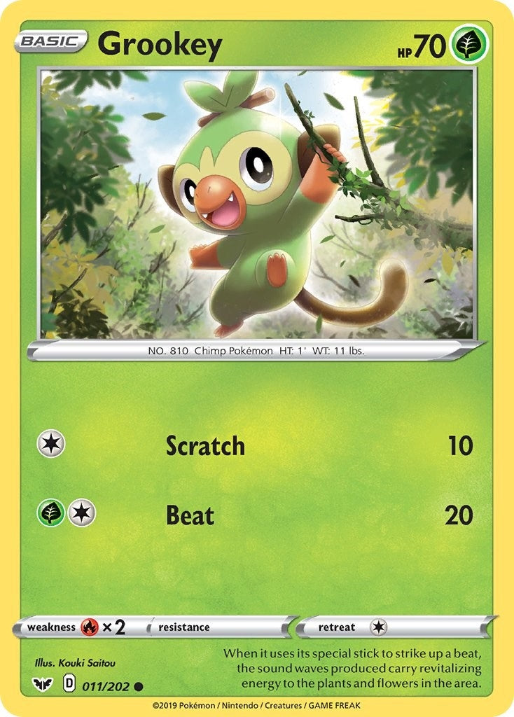 Image for Grookey (011) (SWSH01: Sword & Shield Base Set) (011/202) - Pokemon