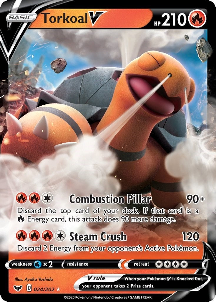 Image for Torkoal V (SWSH01: Sword & Shield Base Set) (024/202) - Pokemon
