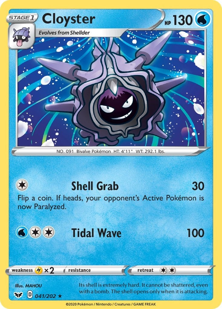 Image for Cloyster (SWSH01: Sword & Shield Base Set) (041/202) - Pokemon