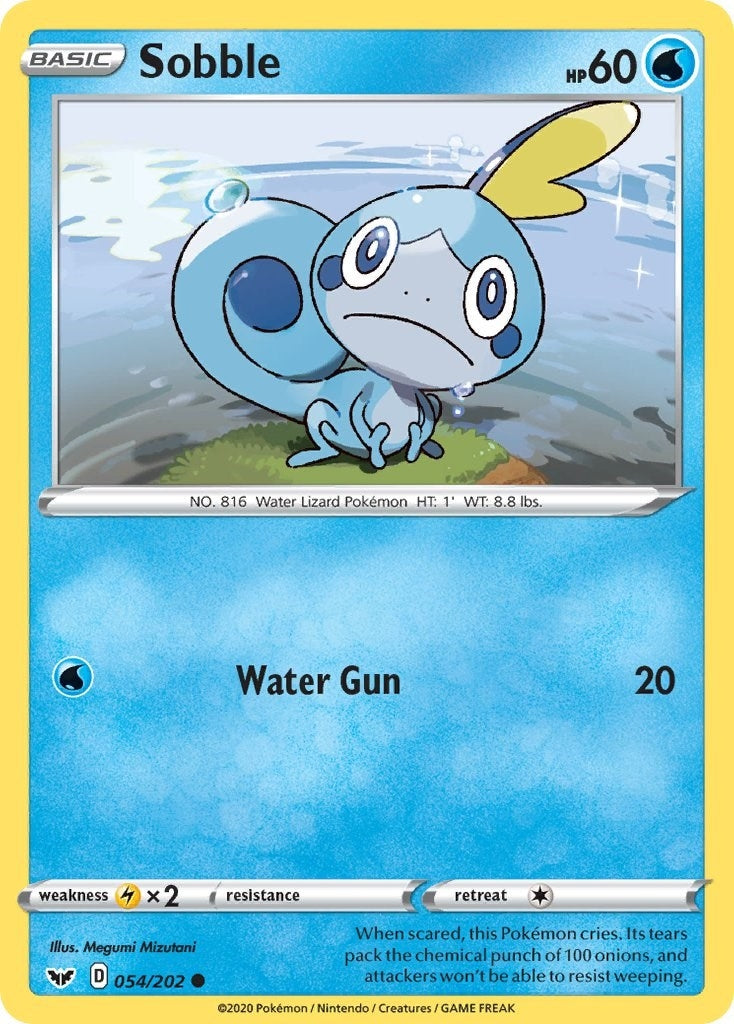 Image for Sobble (054) (SWSH01: Sword & Shield Base Set) (054/202) - Pokemon