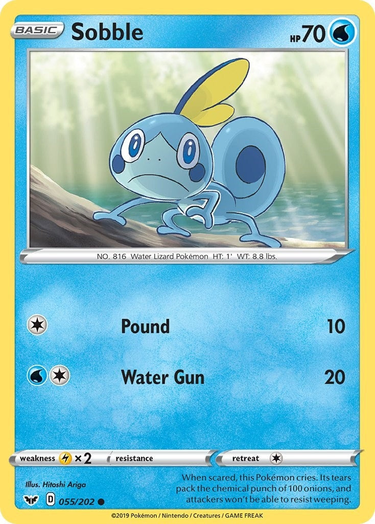 Image for Sobble (055) (SWSH01: Sword & Shield Base Set) (055/202) - Pokemon