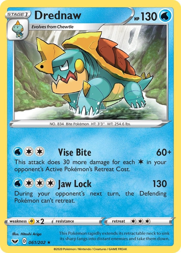Image for Drednaw (SWSH01: Sword & Shield Base Set) (061/202) - Pokemon