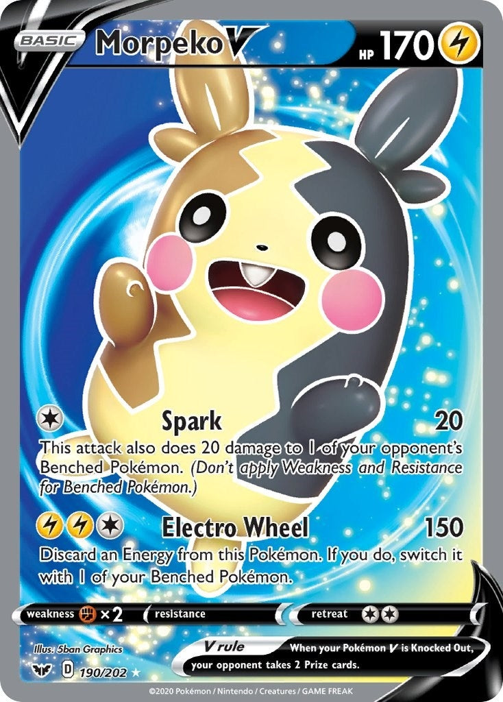 Image for Morpeko V (Full Art) (SWSH01: Sword & Shield Base Set) (190/202) - Pokemon