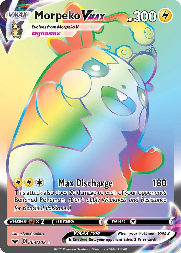 Image for Morpeko VMAX (Secret) (SWSH01: Sword & Shield Base Set) (204/202) - Pokemon