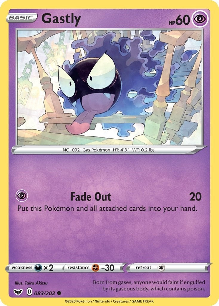 Image for Gastly (SWSH01: Sword & Shield Base Set) (083/202) - Pokemon