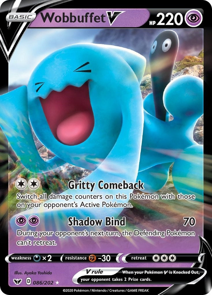 Image for Wobbuffet V (SWSH01: Sword & Shield Base Set) (086/202) - Pokemon