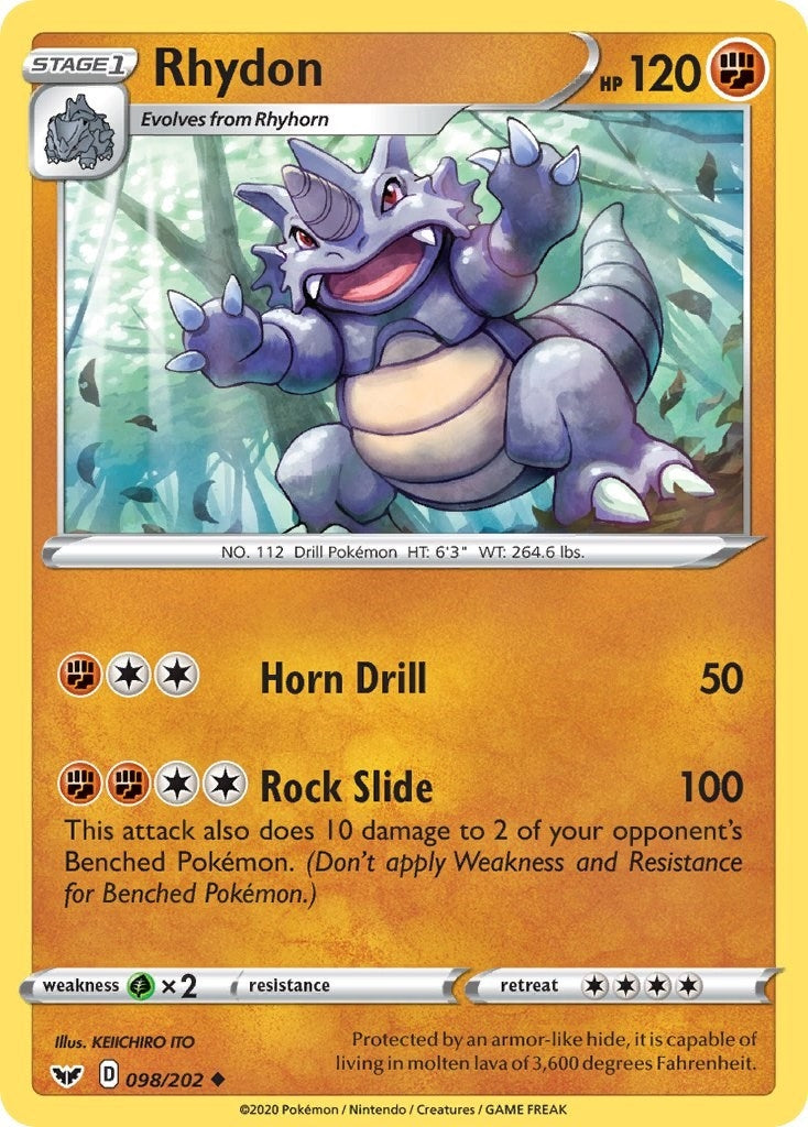 Image for Rhydon (SWSH01: Sword & Shield Base Set) (098/202) - Pokemon