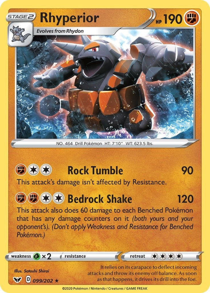 Image for Rhyperior (SWSH01: Sword & Shield Base Set) (099/202) - Pokemon