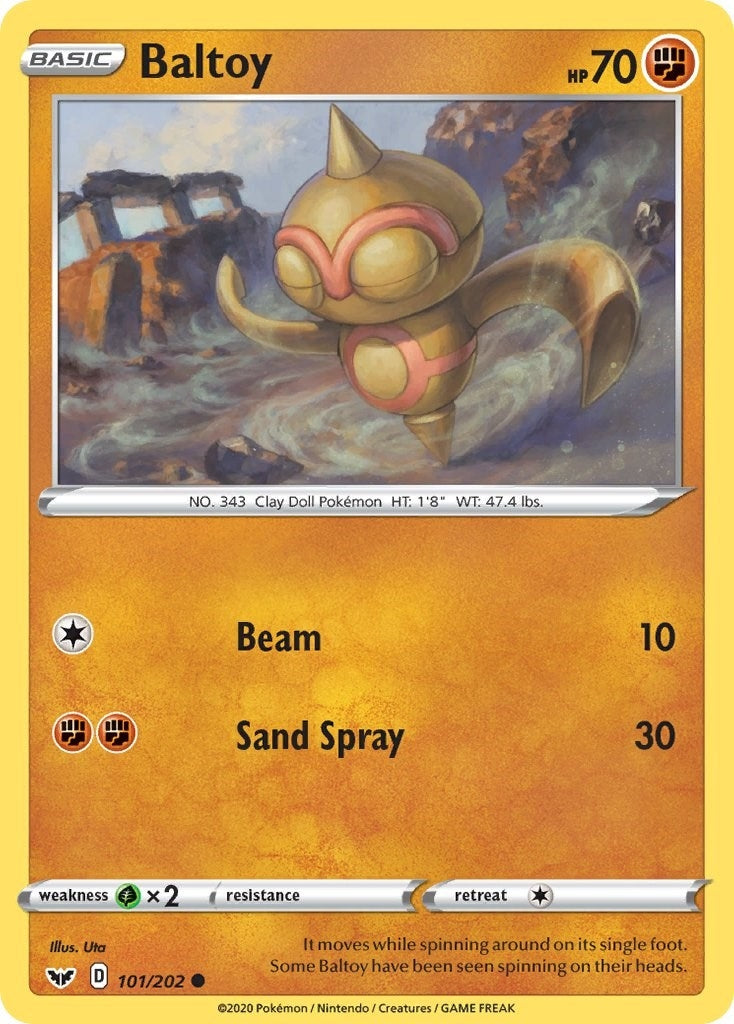 Image for Baltoy (101) (SWSH01: Sword & Shield Base Set) (101/202) - Pokemon