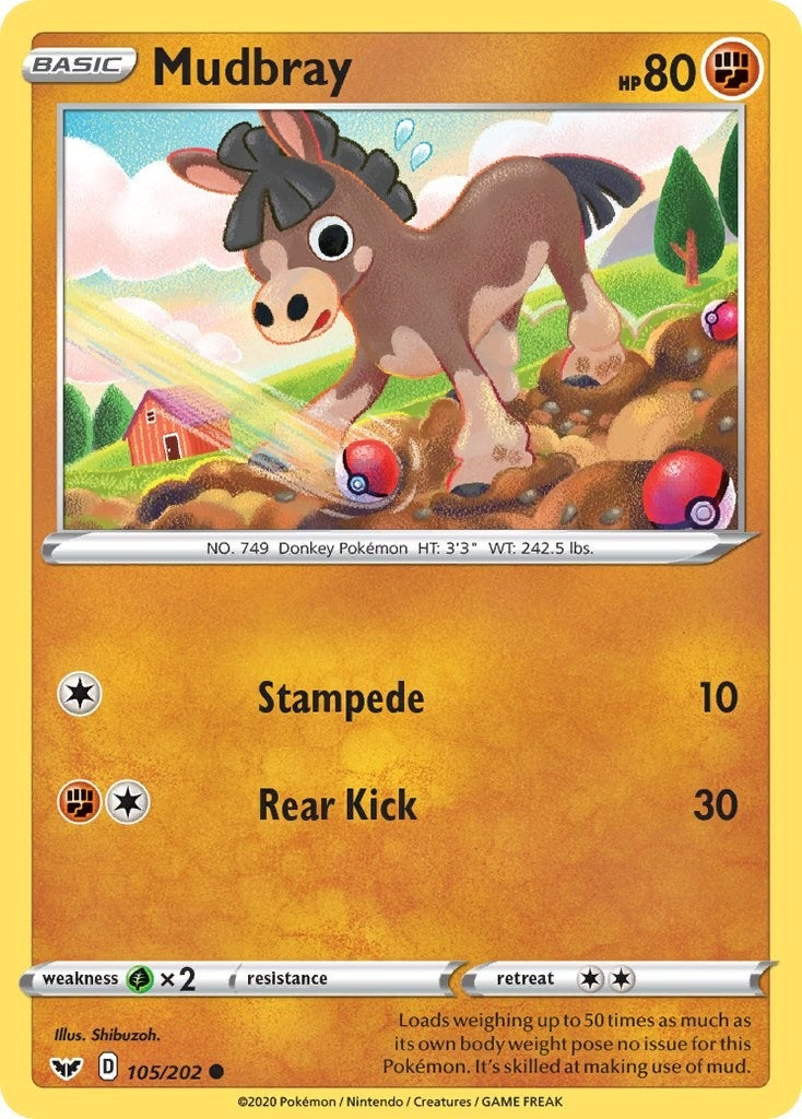 Image for Mudbray (SWSH01: Sword & Shield Base Set) (105/202) - Pokemon