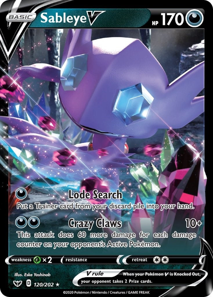 Image for Sableye V (SWSH01: Sword & Shield Base Set) (120/202) - Pokemon